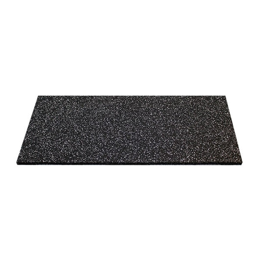 GymGear Premium Black Rubber Tile Grey Fleck (1m x 0.5m)