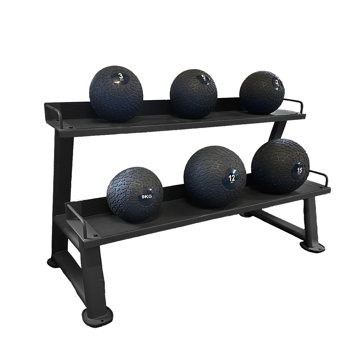 Pulse Slam Ball Rubber Set 3-15kg & Horizontal Rack