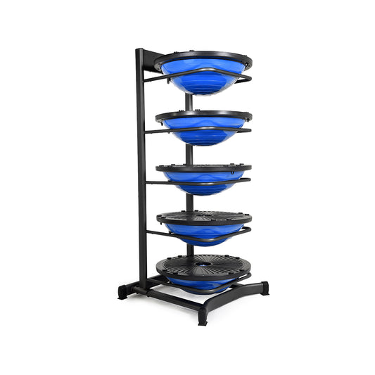 Pulse BOSU Balance Trainer 5 piece Set With Vertical Rack