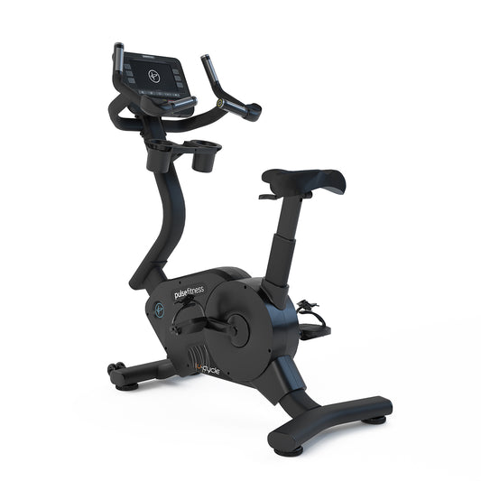 Pulse Club Line Upright Cycle with 10.1" Tactile Key Console Sand Black