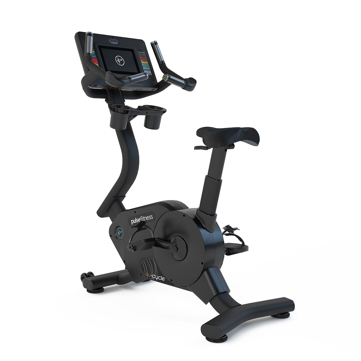 Pulse Club Line Upright Cycle with 10.1" Touchscreen Console Sand Black