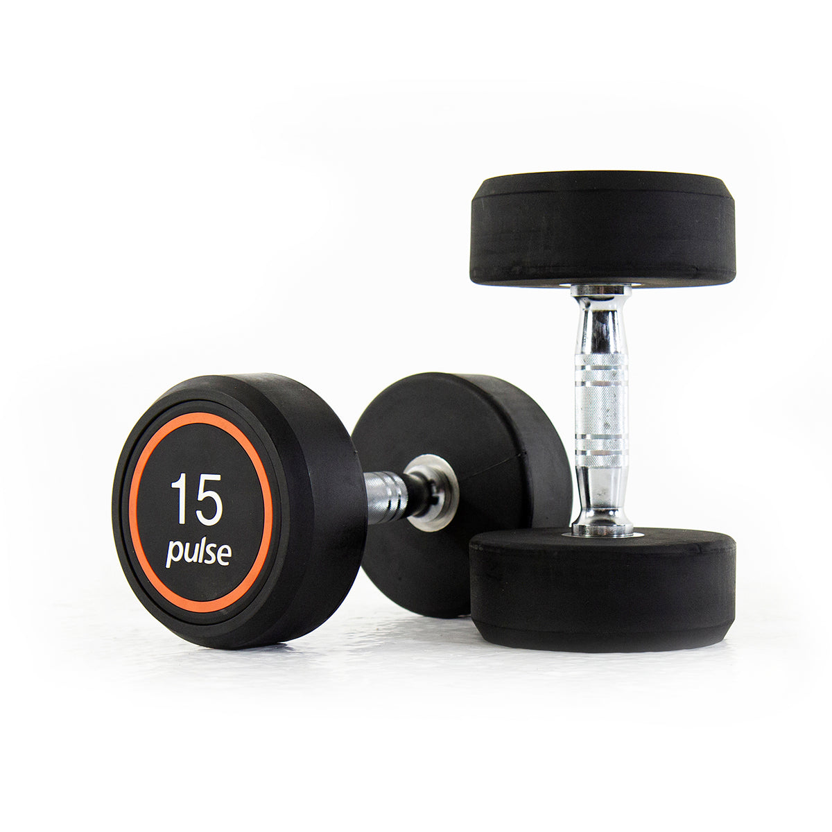 Pulse Club Line Rubber Dumbbells 2.5-60kg (Pairs)