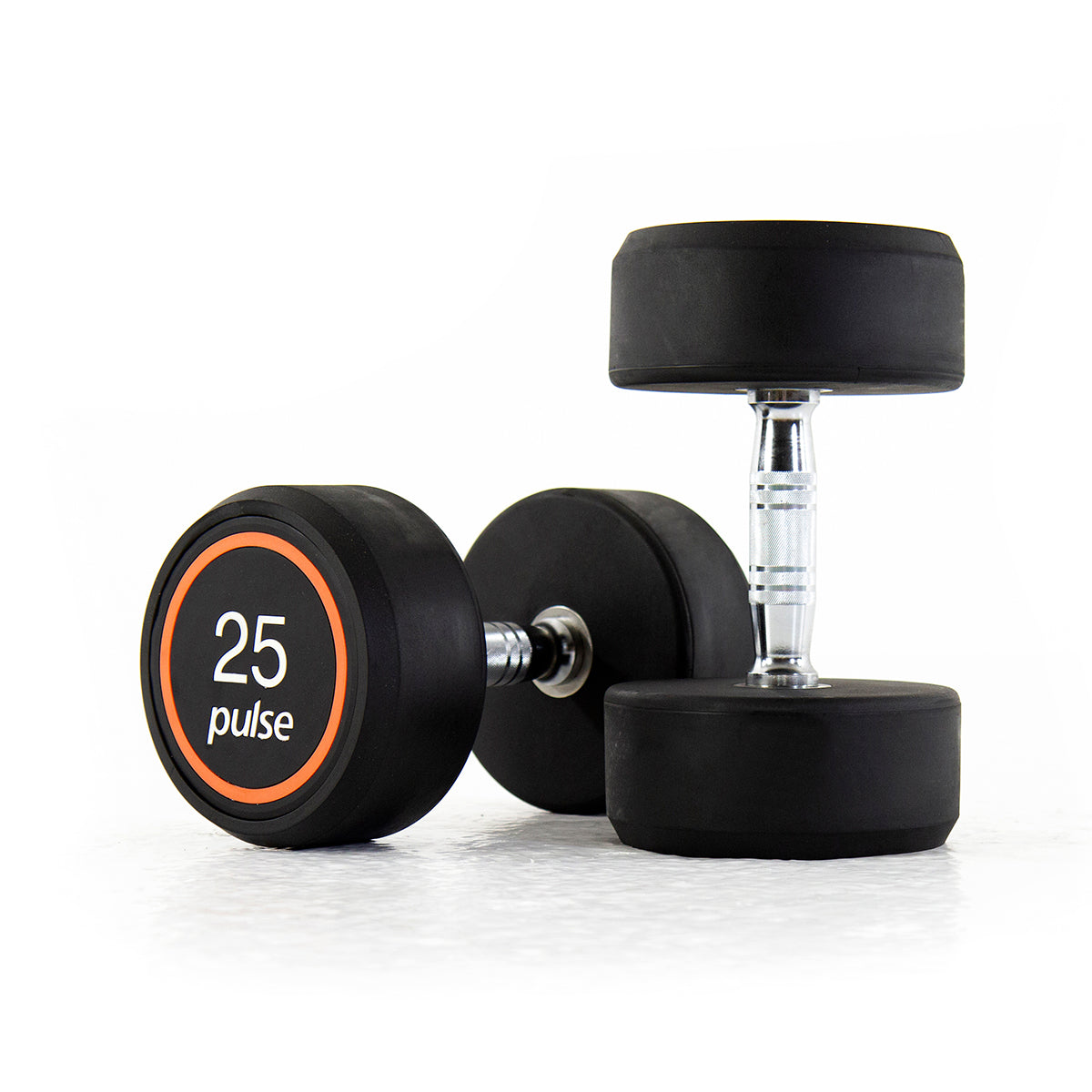 Pulse Club Line Rubber Dumbbells 2.5-60kg (Pairs)