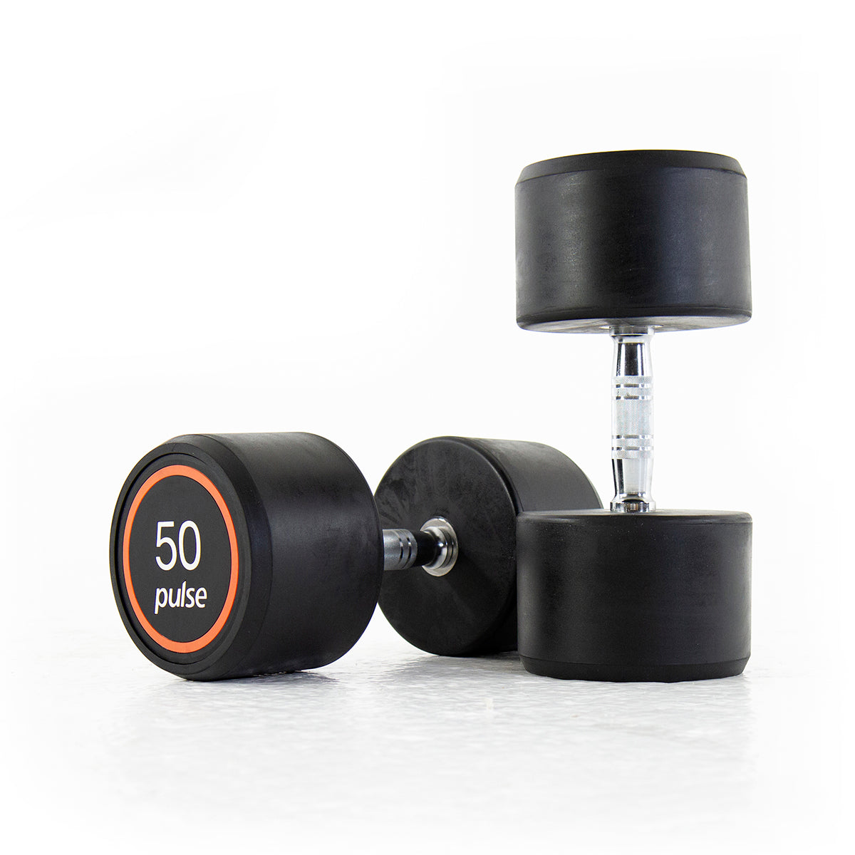 Pulse Club Line Rubber Dumbbells 2.5-60kg (Pairs)