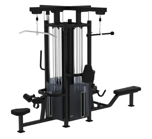 GymGear Pro Series 4 Station Multi Gym Black