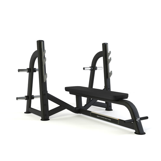 Pulse Olympic Flat Bench Black