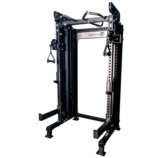 GymGear Elite Series Dual Pulley Half Rack Combo Black