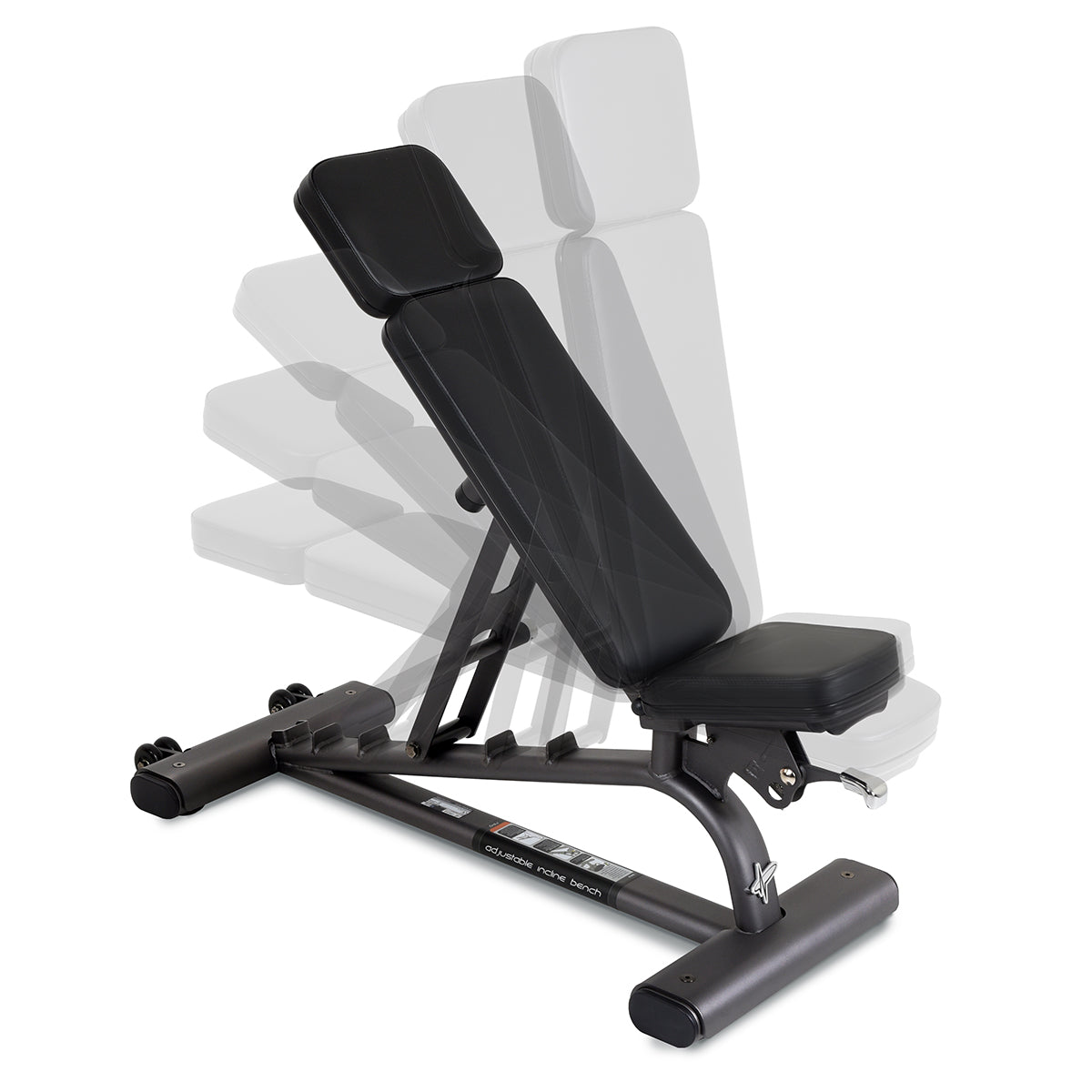 Pulse Adjustable Incline Bench Black