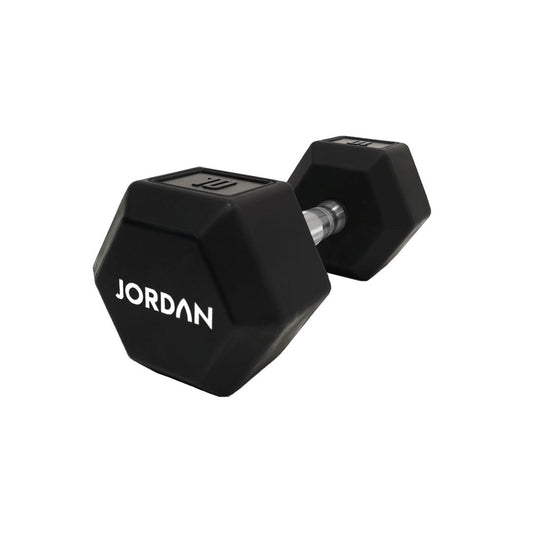 Jordan Hex Urethane Dumbbells (Pairs) Black