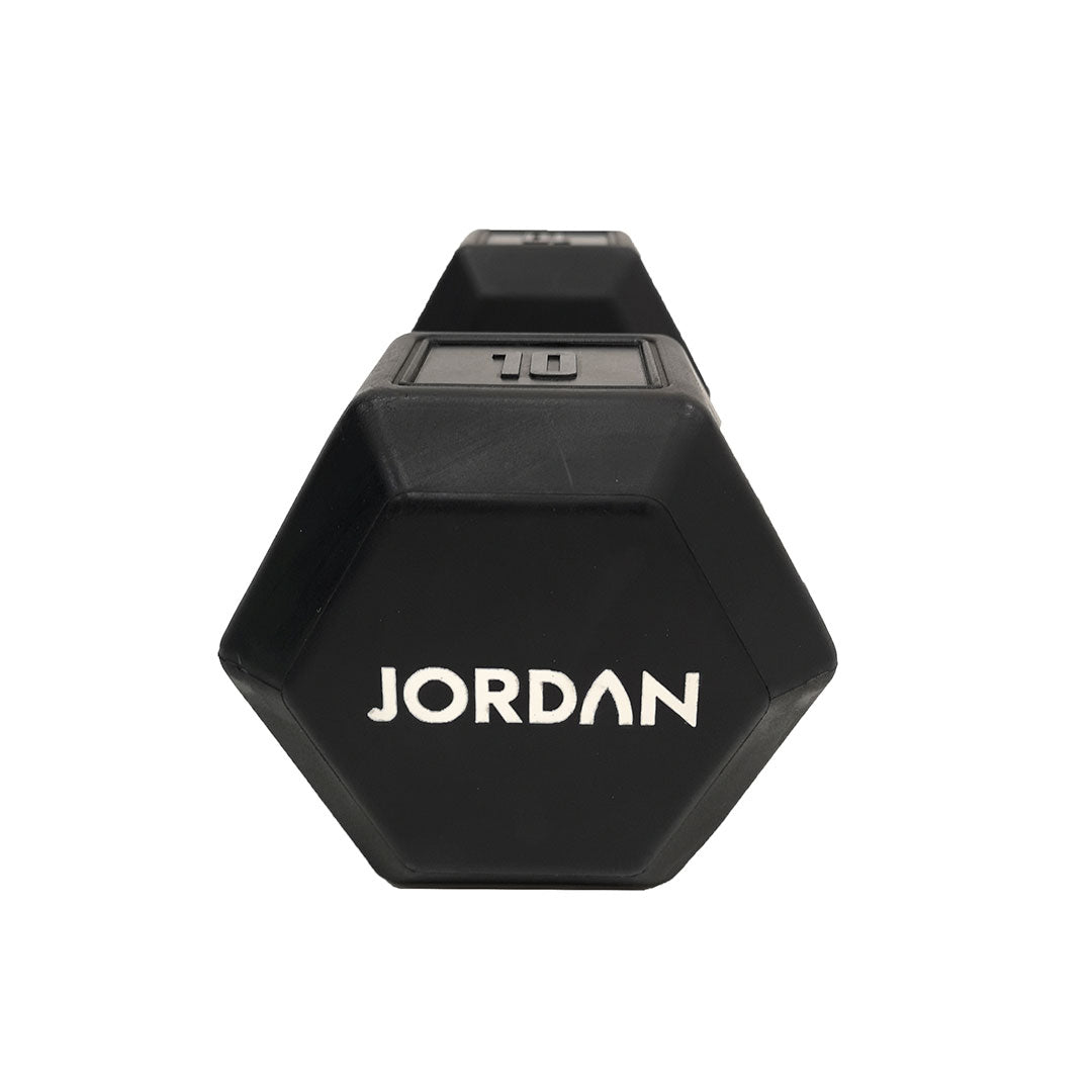 Jordan Hex Urethane Dumbbells (Pairs) Black