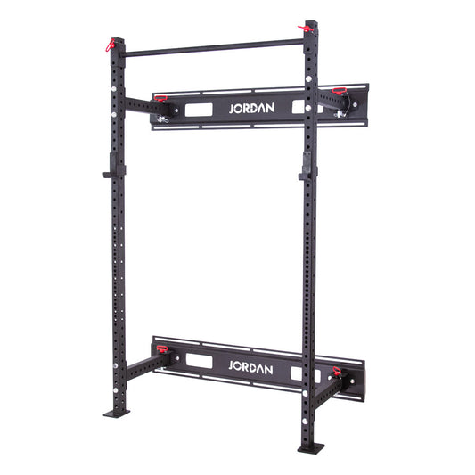 Jordan HELIX Folding Power Rack LTR- Includes Wall Plates & J-hooks