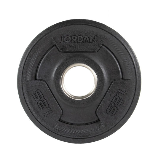 Jordan Tri-Grip Rubber Olympic Plates 1.25-25kg Black