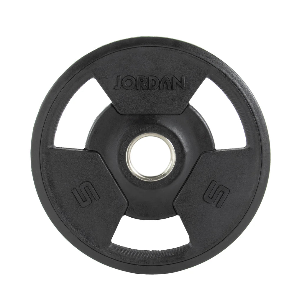 Jordan Tri-Grip Rubber Olympic Plates 1.25-25kg Black