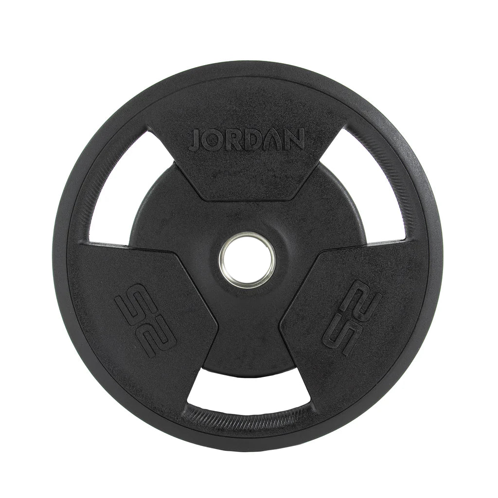 Jordan Tri-Grip Rubber Olympic Plates 1.25-25kg Black