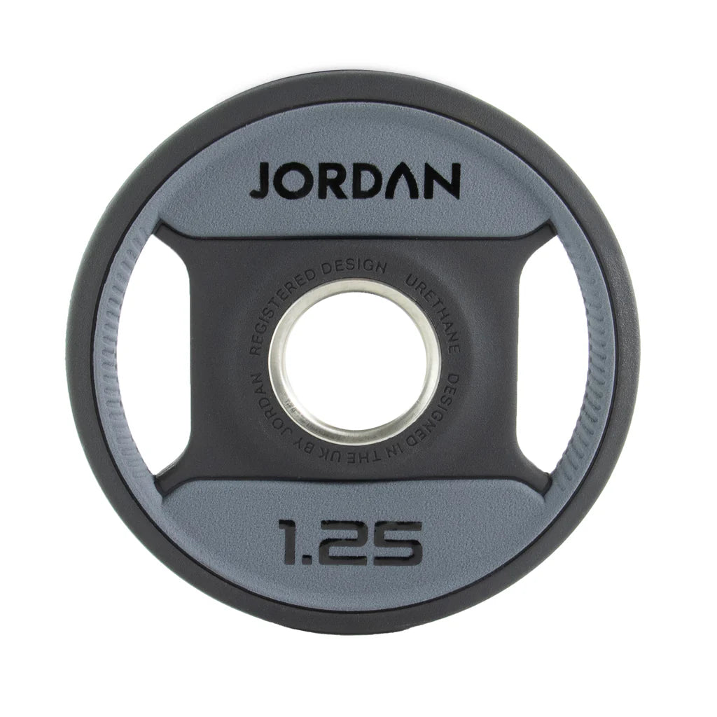 Jordan Dual-Grip Urethane Olympic Plates 1.25-25kg Grey