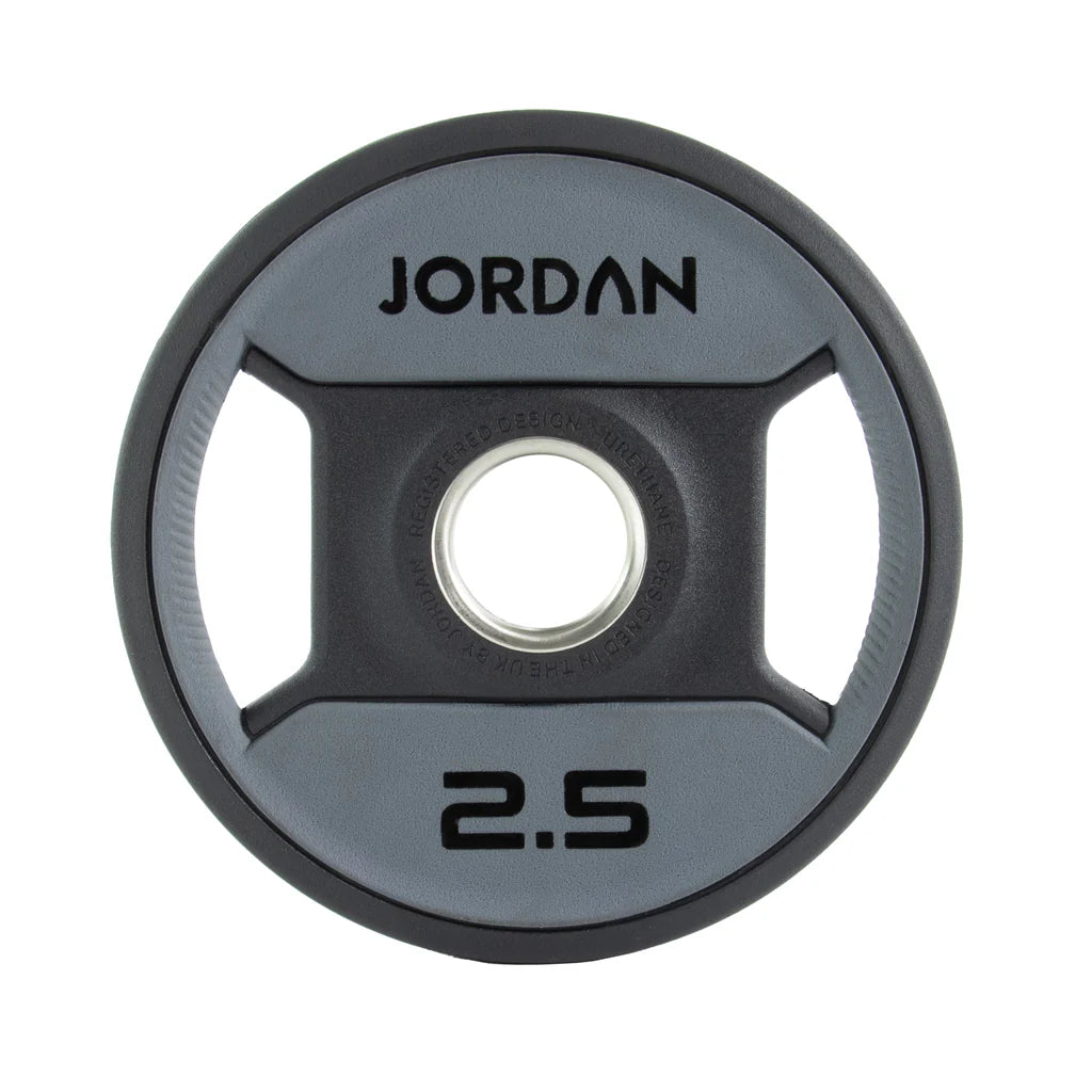 Jordan Dual-Grip Urethane Olympic Plates 1.25-25kg Grey