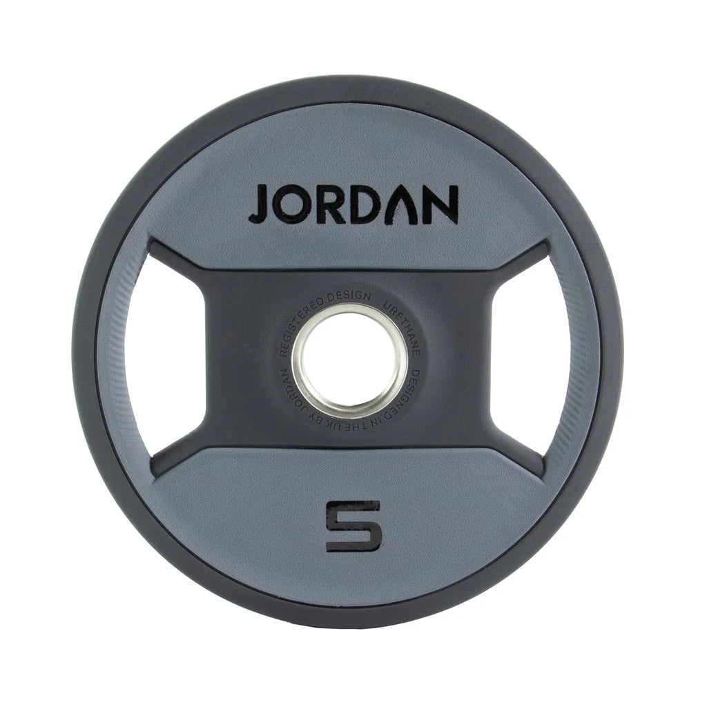 Jordan Dual-Grip Urethane Olympic Plates 1.25-25kg Grey