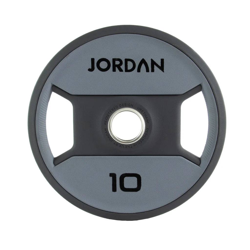 Jordan Dual-Grip Urethane Olympic Plates 1.25-25kg Grey