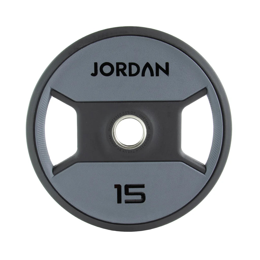 Jordan Dual-Grip Urethane Olympic Plates 1.25-25kg Grey