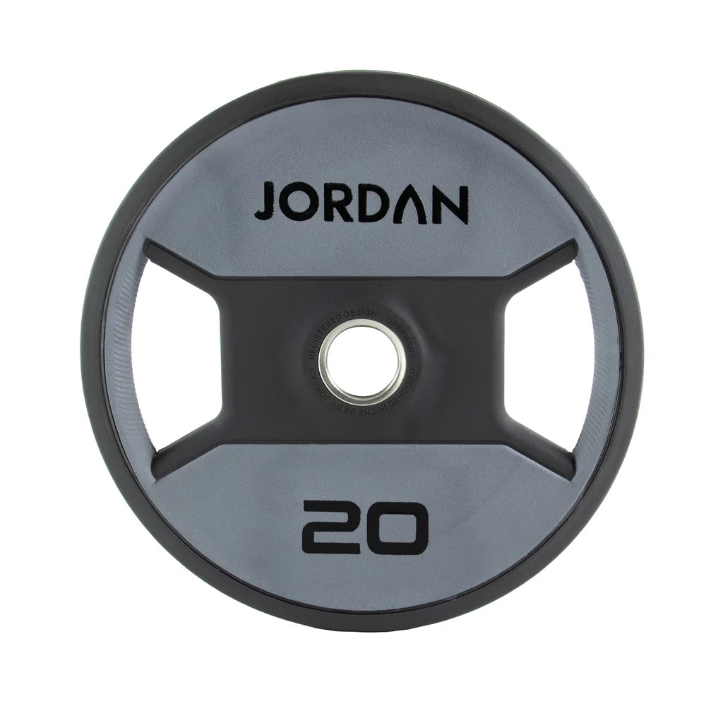 Jordan Dual-Grip Urethane Olympic Plates 1.25-25kg Grey