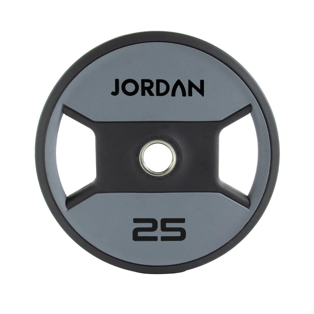 Jordan Dual-Grip Urethane Olympic Plates 1.25-25kg Grey