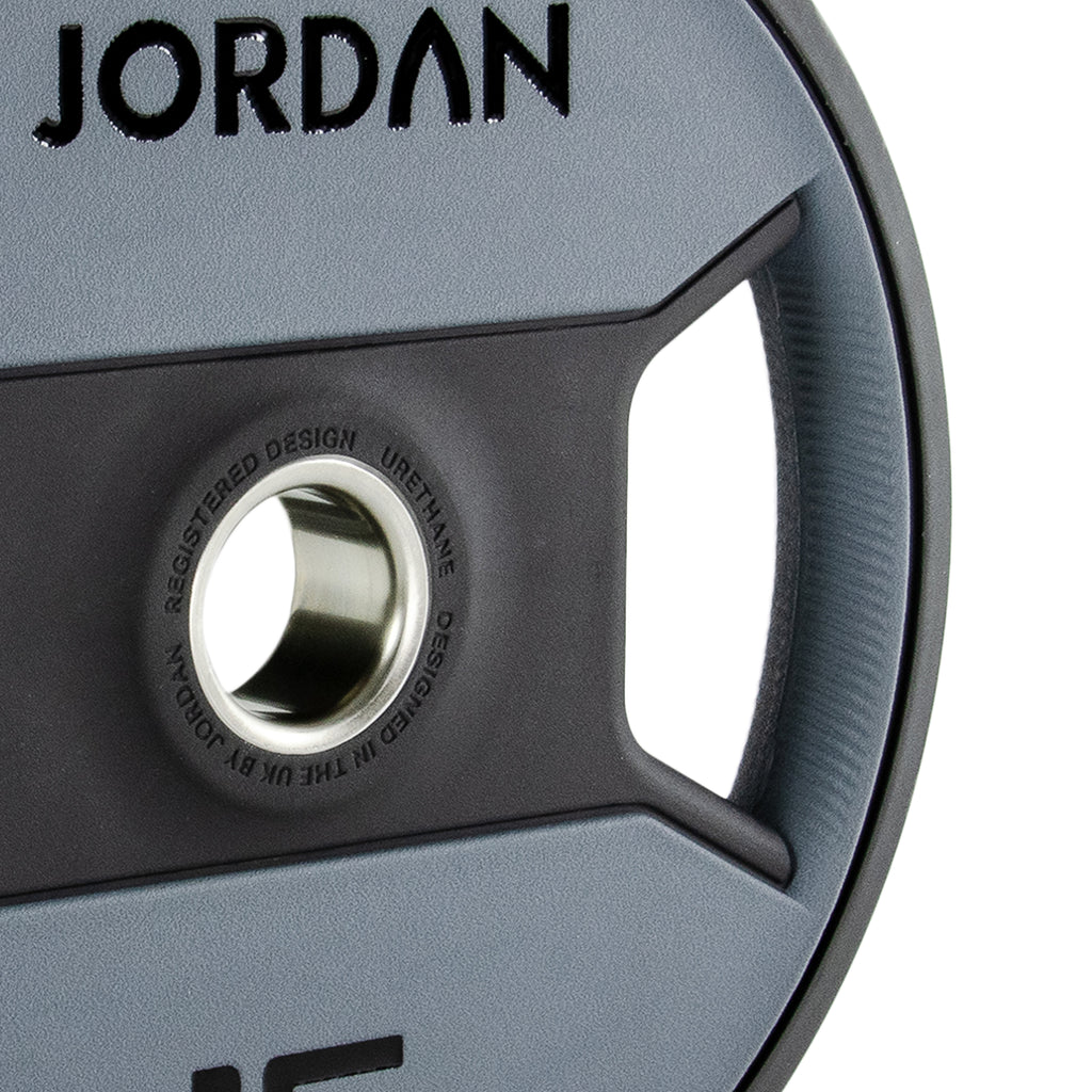 Jordan Dual-Grip Urethane Olympic Plates 1.25-25kg Grey