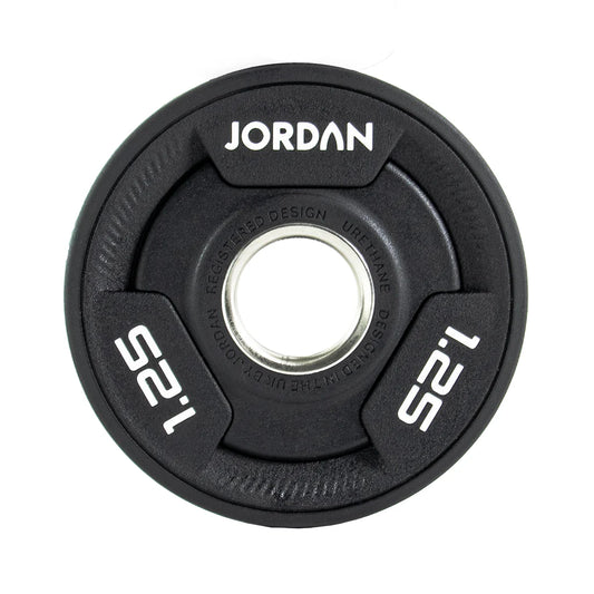 Jordan Tri-Grip Urethane Olympic Plates 1.25-25kg Black