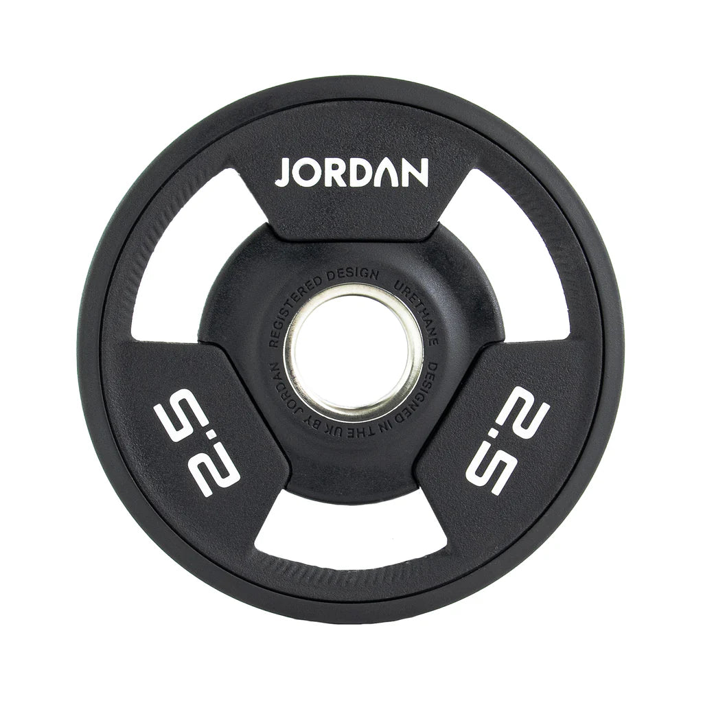 Jordan Tri-Grip Urethane Olympic Plates 1.25-25kg Black