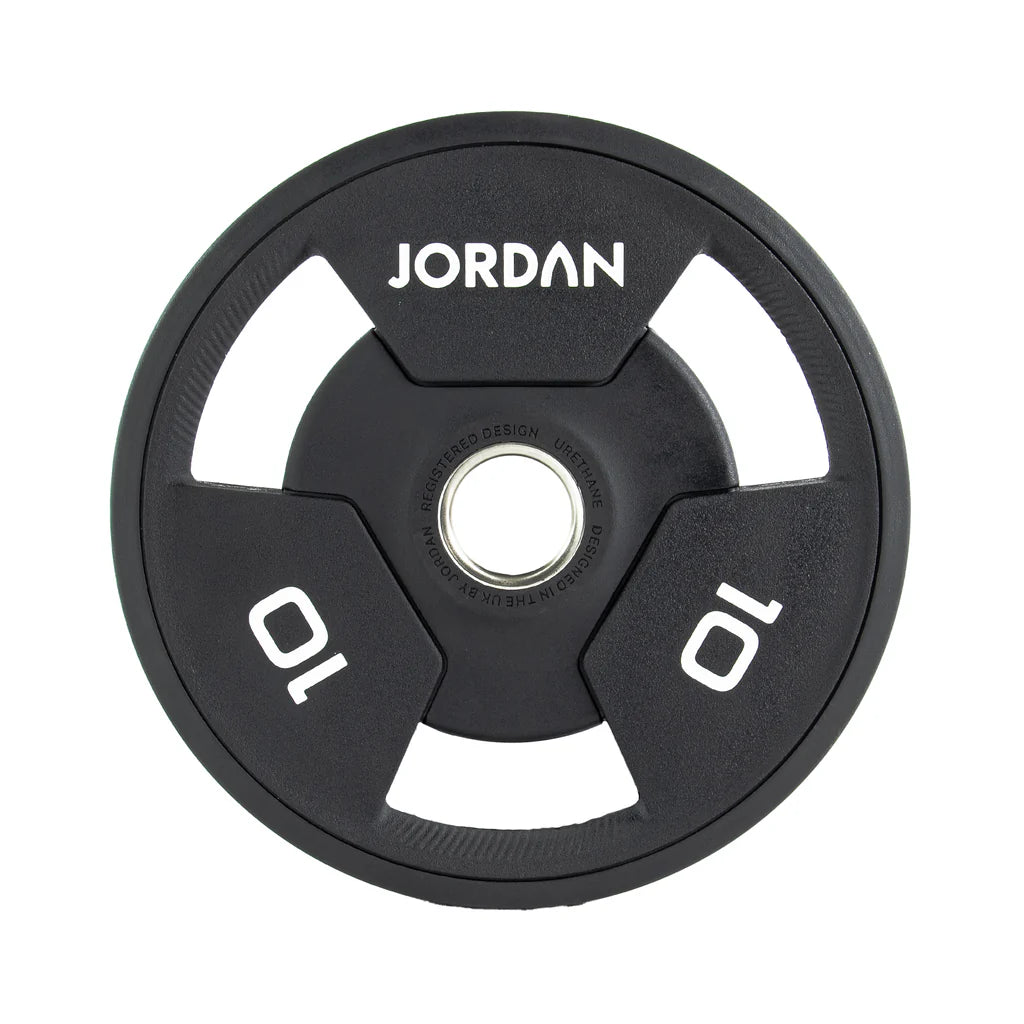 Jordan Tri-Grip Urethane Olympic Plates 1.25-25kg Black