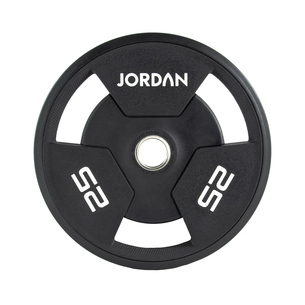 Jordan Tri-Grip Urethane Olympic Plates 1.25-25kg Black