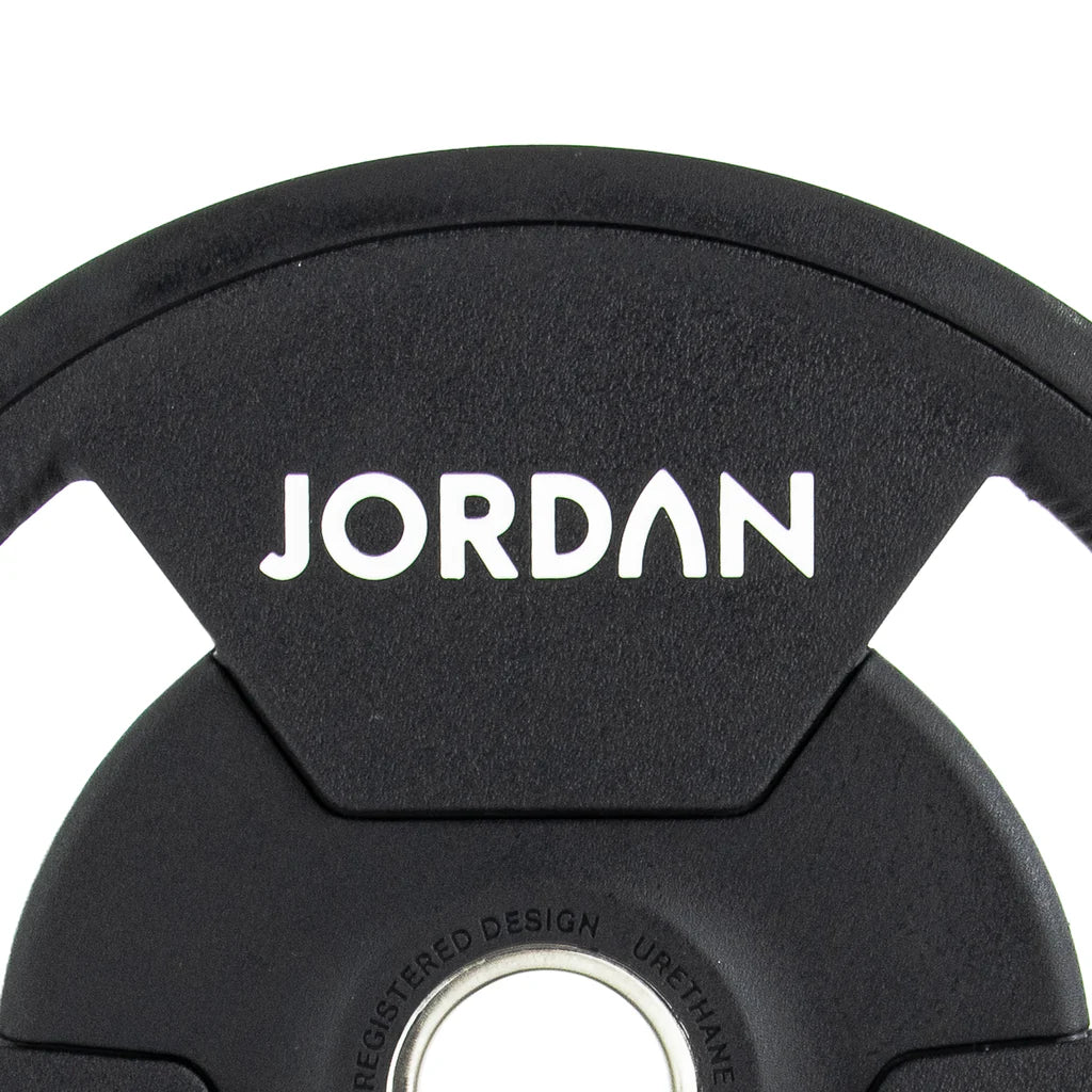 Jordan Tri-Grip Urethane Olympic Plates 1.25-25kg Black