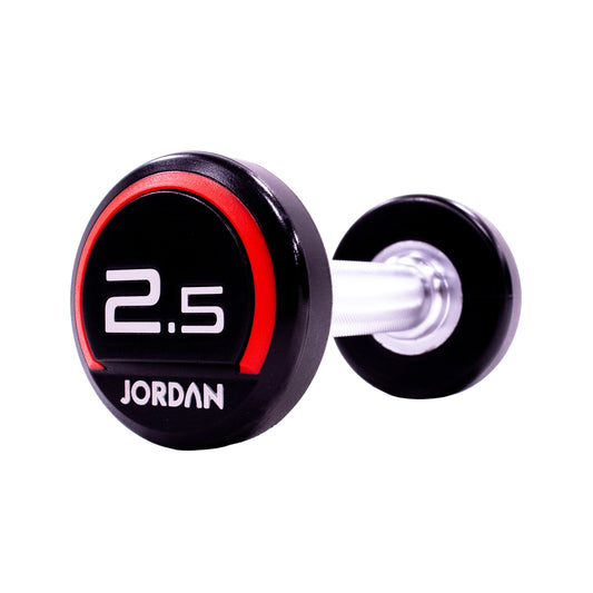 Jordan Urethane Dumbbells 2.5-50kg (Pair) Red