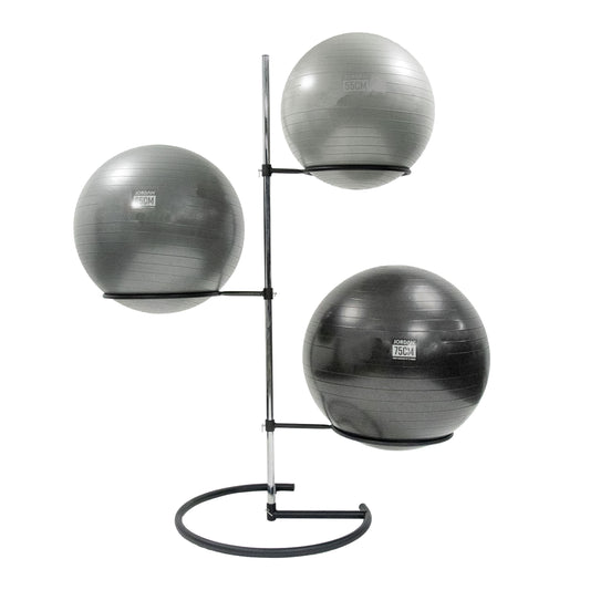 Jordan Exercise Ball Rack Holds 3-6 Balls Black / Grey