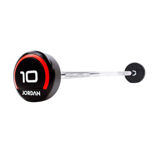 Jordan Urethane Barbell Straight Bar (10-45kg) Red