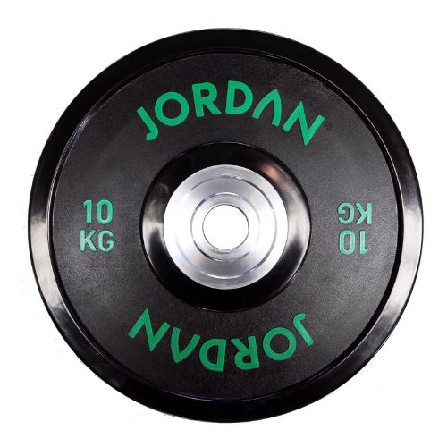 Jordan Competition Weight Plate Urethane 10-25kg Black With Coloured Text