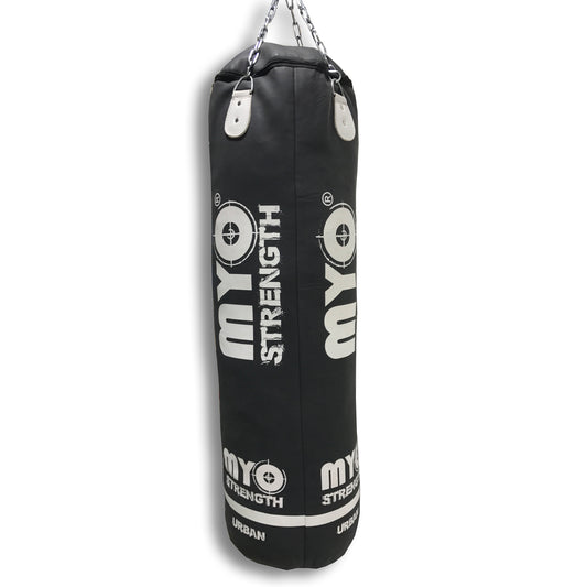 MYO Strength Straight Heavy Punch Bag 5ft Leather