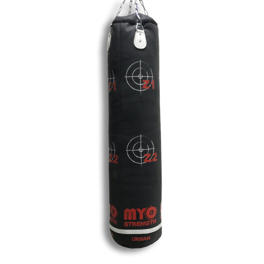 MYO Strength Straight Punch Bag 5ft Leather