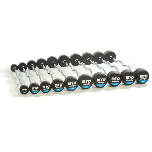 MYO Strength Rubber  EZ Barbell