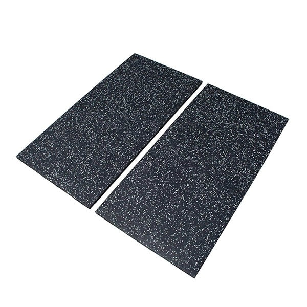 GymGear Premium Black Rubber Tile Grey Fleck (1m x 0.5m)