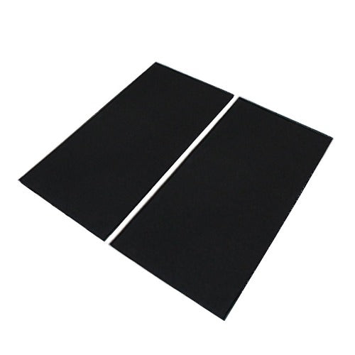 GymGear Black Rubber Tile (1m x 0.5m)