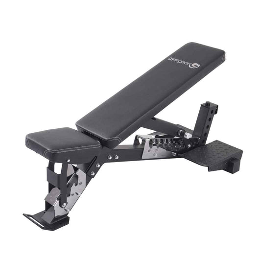 GymGear Pro Series Flat-Incline Adjustable Bench Black