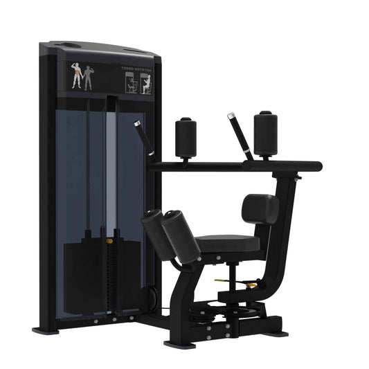 GymGear Pro Series Torso Rotation Machine Black