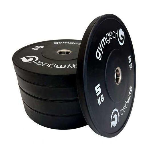 GymGear Black Bumper Plates