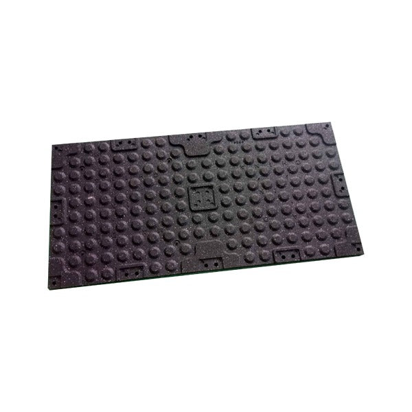 GymGear Premium Black Rubber Tile Grey Fleck (1m x 0.5m)