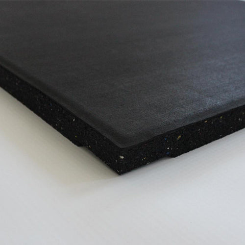 GymGear Black Rubber Tile (1m x 0.5m)