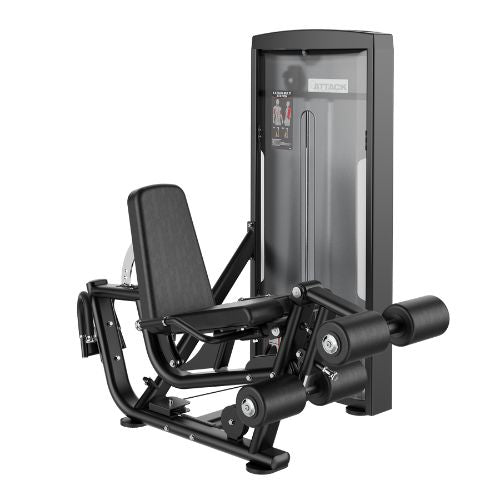 ATTACK Strength Lying Leg Extension / Leg Curl Black