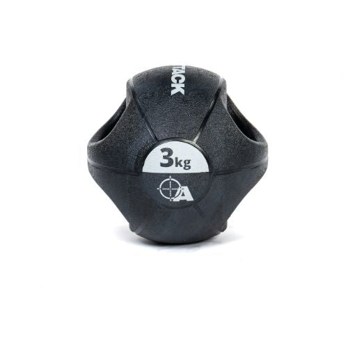 ATTACK Fitness Double Grip Medicine Balls Black 3-10kg