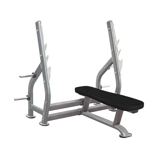 GymGear Elite Series Olympic Flat Bench Silver