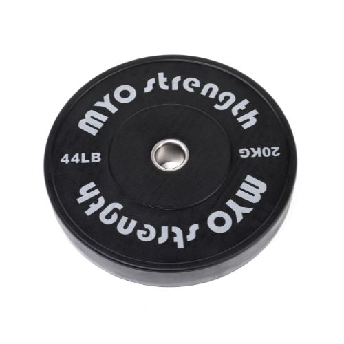 MYO Strength Olympic Rubber Bumper Plates Black