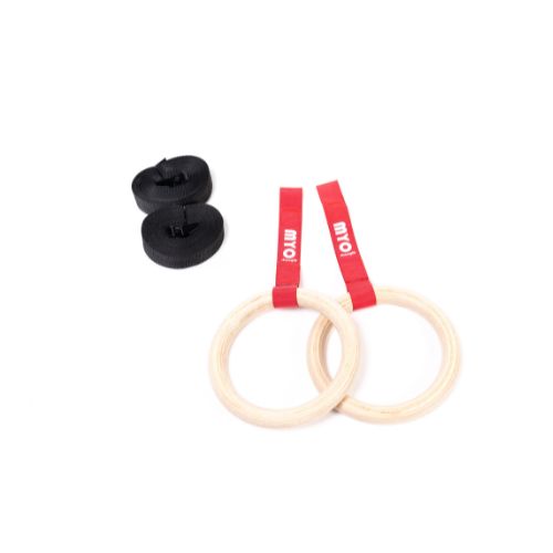 MYO Strength Gym Rings Wooden / Plastic